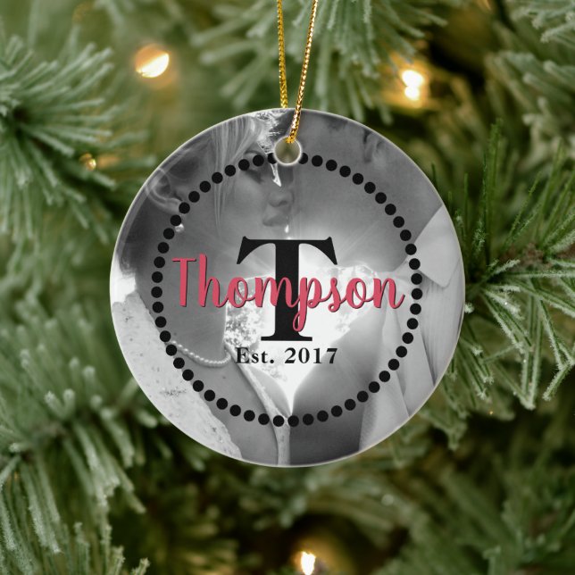 Name der Monogrammfamilie Keramik Ornament (Baum)