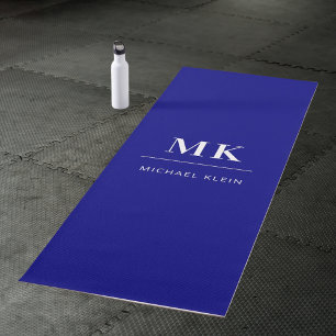 Name der Navy-Monogram-Initialen Yogamatte