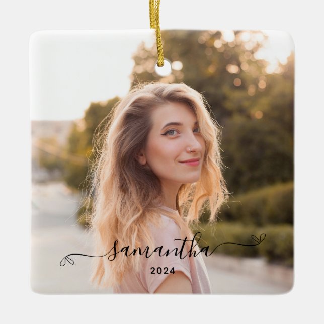 Name der niedlichen Bow-Signatur Keramikornament (Vorderseite)