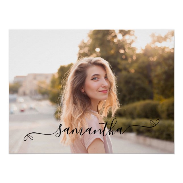 Name der niedlichen Bow-Signatur Poster (Vorderseite)