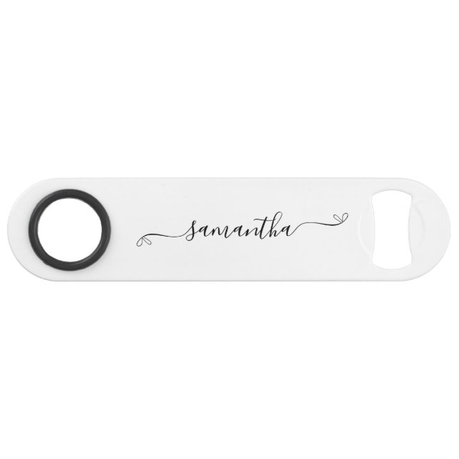 Name der niedlichen Bow-Signatur Speed Flaschenöffner (Vorderseite (Horizontal))