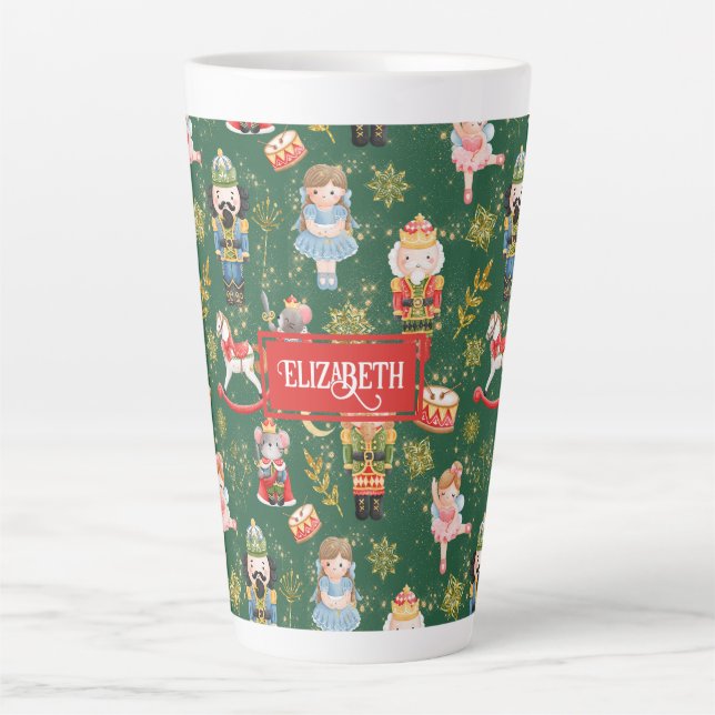 Name der niedlichen festigen Nutcracker-Ballettcha Milchtasse (Vorderseite)