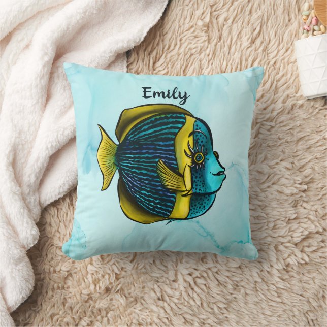 Name der niedlichen Fischkinder Kissen (Decke)