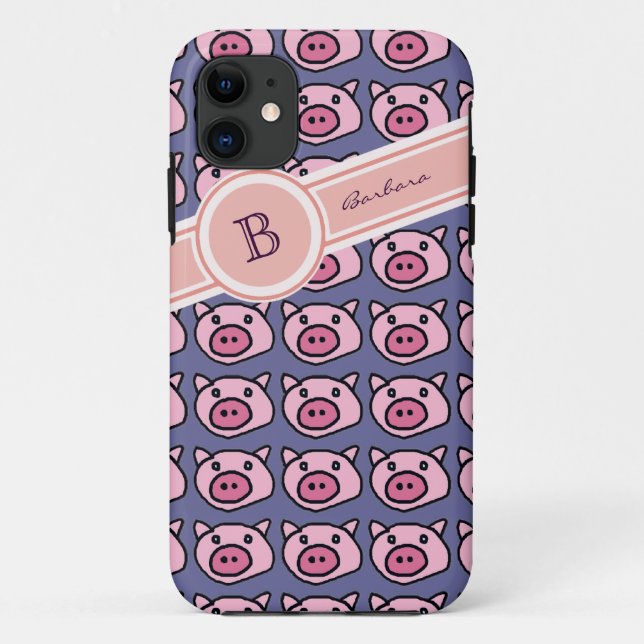 Name der niedlichen Schweine Case-Mate iPhone Hülle (Rückseite)