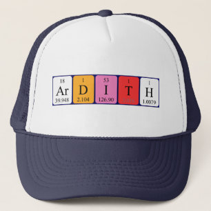 Name der periodischen Tabelle Ardith Truckerkappe
