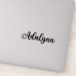 Name der Person - Handgeschriebene Kalligrafie Aufkleber