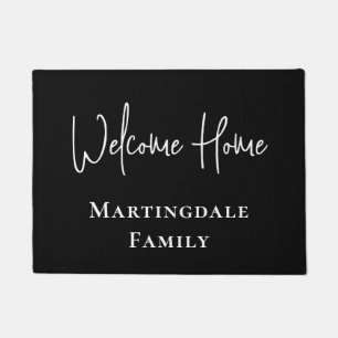 Name der personalisierten Begrüßungs-Zuhause-Monog Fußmatte