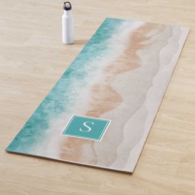 Name der personalisierten Friedlichen Beach Waves  Yogamatte (Beispiel)