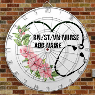 Name der personalisierten Krankenschwester Dartscheibe