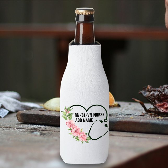 Name der personalisierten Krankenschwester Flaschenkühler (Von Creator hochgeladen)