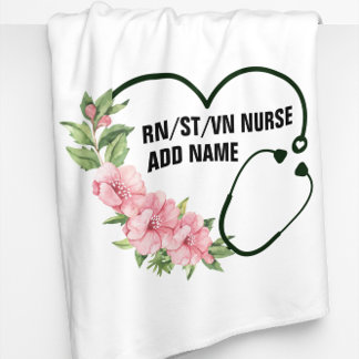 Name der personalisierten Krankenschwester Fleecedecke