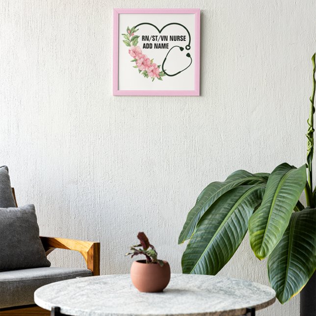 Name der personalisierten Krankenschwester Fotodruck (Von Creator hochgeladen)