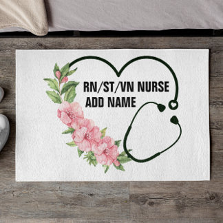 Name der personalisierten Krankenschwester Fußmatte