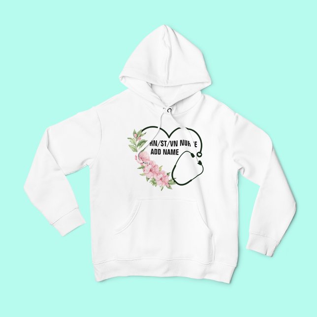 Name der personalisierten Krankenschwester Hoodie (Von Creator hochgeladen)