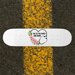 Name der personalisierten Krankenschwester Skateboard