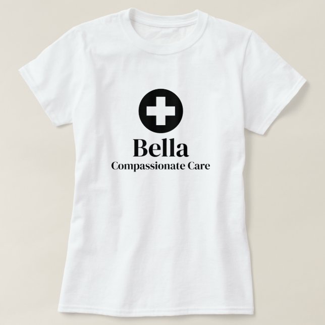 Name der personalisierten Krankenversicherung T-Shirt (Design vorne)