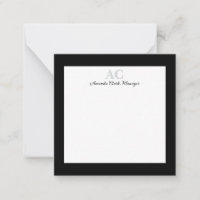 Name der Personalisierten Monogramm-Farbe Schwarz/