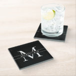 Name der personalisierten Monogramm Glasuntersetzer<br><div class="desc">Diese personalisierte Bar ist ein tolles Geschenk für jeden in deinem Leben! Wow Ihre Freunde und Familie mit diesem klassischen und stilvollen Design,  das nach Ihren Wünschen personalisiert sein kann.</div>