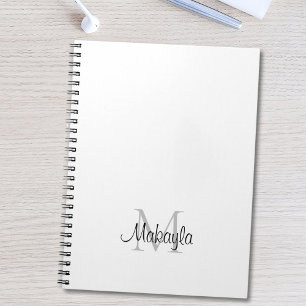 Name der personalisierten Monogramm Notizblock