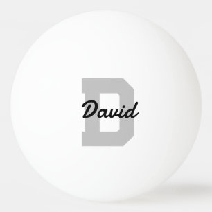 Name der personalisierten Monogramm Tischtennisball