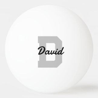 Name der personalisierten Monogramm Tischtennisball