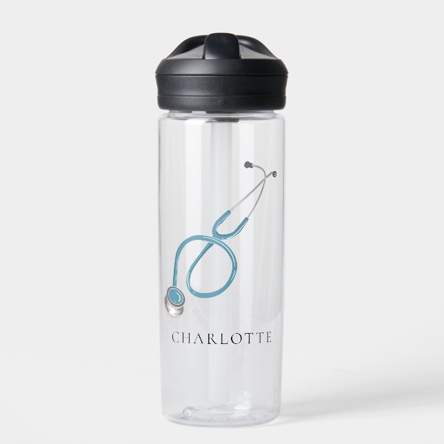 Name der personalisierten Stethoscope Coworker Trinkflasche (Vorderseite)
