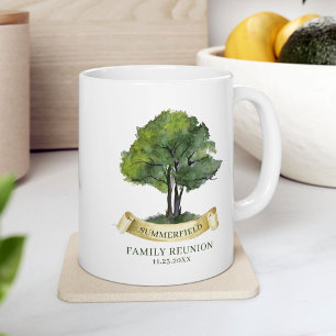 Name der personalisierten Wiedersehen-Familie Kaffeetasse