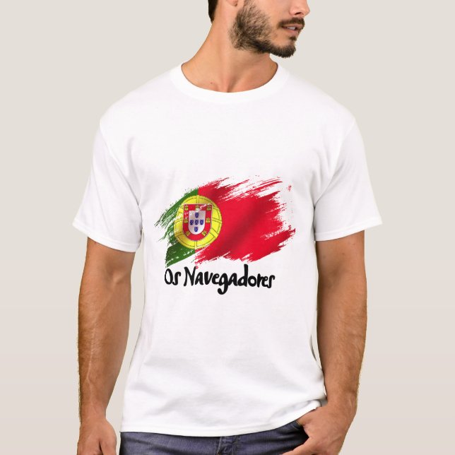 Name der portugiesischen Nationalmannschaft T-Shirt (Vorderseite)