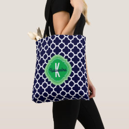 Name der Quatrefolie Navy Green Tasche