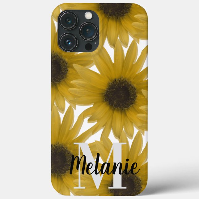 Name der realistischen Sonnenblumen Case-Mate iPhone Hülle (Rückseite)