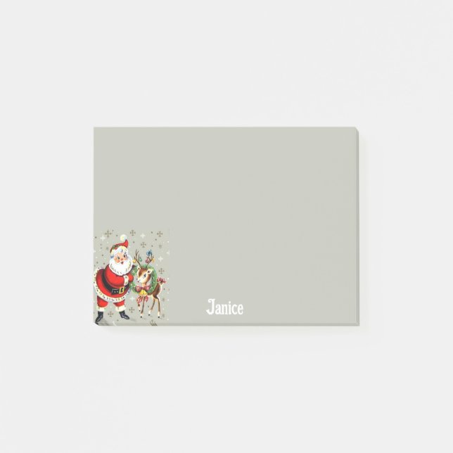 Name der Reindee des Weihnachtsjahrhunderts Post-it Klebezettel (Vorderseite)