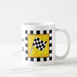 Name der Rennzeit Personalisiert Prüfzeichen Kaffeetasse