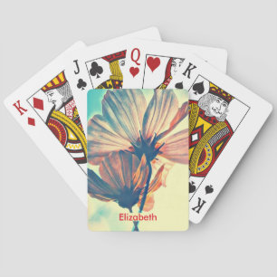 Name der rosa Kosmos-Blume Spielkarten