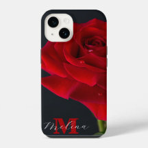 Name der rote Rose Classic Monogramm