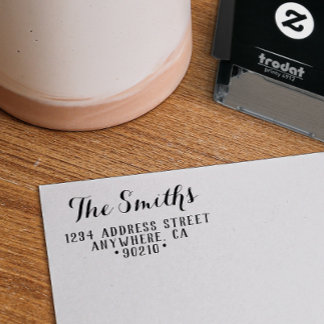 Name der Rücksendeadresse für selbstfarbige Brief Permastempel