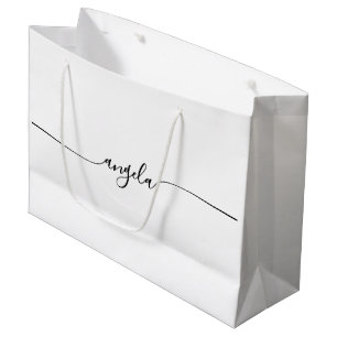 Name der schwarzen Glam-Signatur Große Geschenktüte