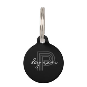 Name der schwarzen Katze oder des Hundes Haustiermarke