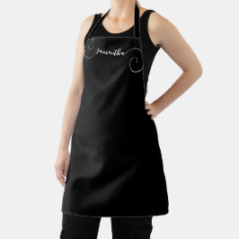 Name der schwarzen und weißen Curry Schürze