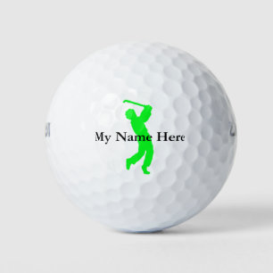Name der Silhouette "Persönlicher Golf Ball Green