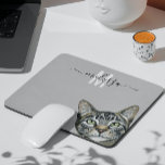 Name der Sneaky Cat Watercolor Monogram Mousepad<br><div class="desc">Dieses Design kann in dem Bereich personalisiert werden, der durch das Ändern des Fotos und/oder Textes zur Verfügung gestellt wird. Sie können auch angepasst werden, indem Sie auf Vorlage personalisieren klicken und dann auf die Schaltfläche klicken, um weitere Optionen anzupassen, um die Hintergrundfarbe zu löschen oder zu ändern, Text hinzuzufügen,...</div>
