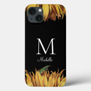 Name der Sonnenblume Monogramm  Case-Mate iPhone Hülle