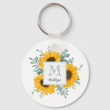 Name der Sonnenblume Monogramm Personalisiert Flor