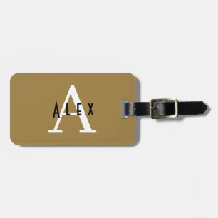 Name der Tan Monogram + Ursprünglich Gepäckanhänger