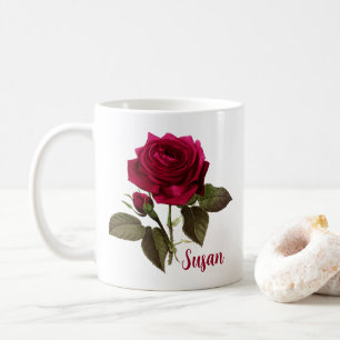 Name der Tasse der Blume der hübschen Rose Susan -