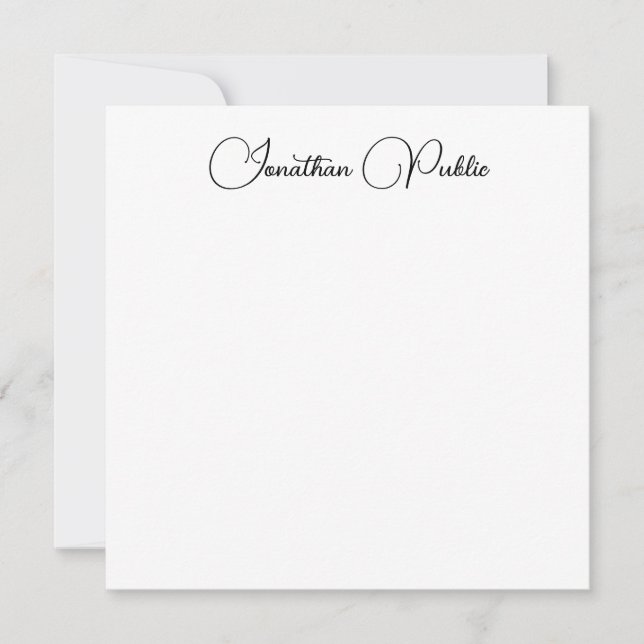 Name der Typografie Moderne elegante Vorlage (Vorderseite)