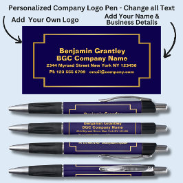 Name der Unternehmen, Name des orangefarbenen Gold Kugelschreiber
