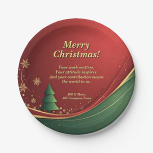 Name der Unternehmensgruppe Meldung Red Christmas Pappteller
