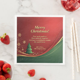 Name der Unternehmensgruppe Meldung Red Christmas  Serviette