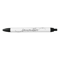 Name der Unterschrift White Classy Kurve Swash