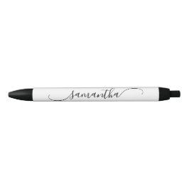 Name der Unterschrift White Classy Kurve Swash Kugelschreiber